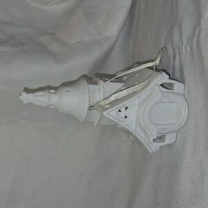 Vintage white ceramic church ornament